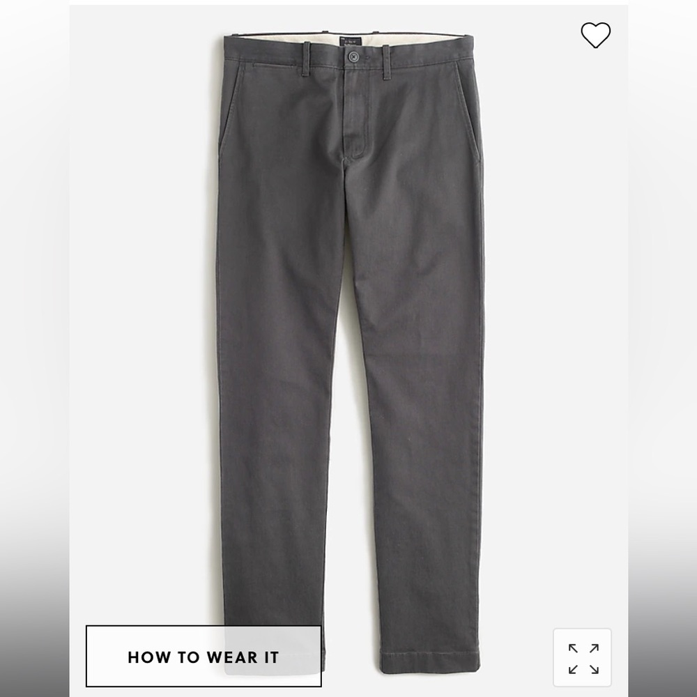 Jcrew 484 Slim-fit Stretch Chino Pants
